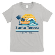 Santa Teresa Costa Rica Retro Wave T-Shirt