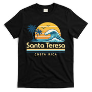 Santa Teresa Costa Rica Retro Wave T-Shirt