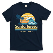 Santa Teresa Costa Rica Retro Wave T-Shirt