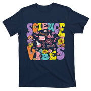 Science Vibes Retro 1st Day Of Back To School Groovy Teacher T-Shirt