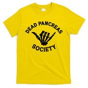 Type 1 Diabetes Awareness Dead Pancreas Society Skeleton Hand Halloween T-Shirt