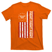 Trump 2024 Fight Fight Fight Usa Flag T-Shirt