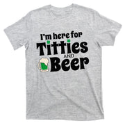 Titties And Beer Funny St Patricks Day T-Shirt