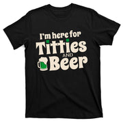 Titties And Beer Funny St Patricks Day T-Shirt