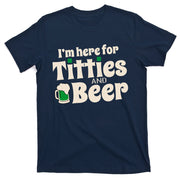 Titties And Beer Funny St Patricks Day T-Shirt