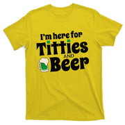 Titties And Beer Funny St Patricks Day T-Shirt