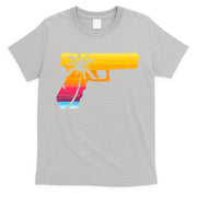 Tropical Gun Lover Firearm Beach Cute Hawaiian Gift Aloha T-Shirt