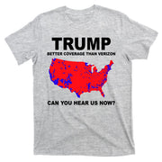 Trump Has Better Coverage Than Verizon Red Wave Us Map T-Shirt