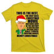 The Best Christmas Movie Watching Shirt Ever Donald Trump T-Shirt