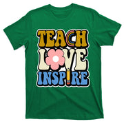Teach Love Inspire Retro Gift For Teacher T-Shirt