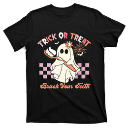 Trick Or Treat Brush Your Teeth Halloween Dentist T-Shirt