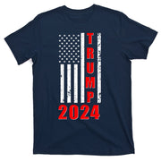 Trump 2024 Election Distressed US Flag T-Shirt
