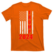 Trump 2024 Election Distressed US Flag T-Shirt