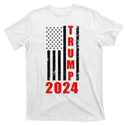 Trump 2024 Election Distressed US Flag T-Shirt