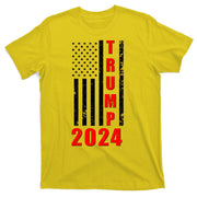 Trump 2024 Election Distressed US Flag T-Shirt