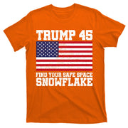 Trump 45 Find Your Safe Place Snowflake T-Shirt