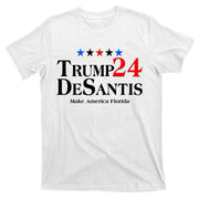 Trump DeSantis 2024 Make America Florida Election Logo T-Shirt