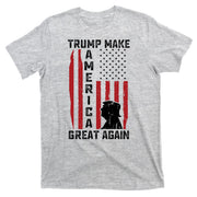 Trump Make America Great Again Distress Flag T-Shirt