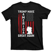 Trump Make America Great Again Distress Flag T-Shirt