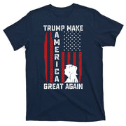 Trump Make America Great Again Distress Flag T-Shirt