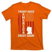 Trump Make America Great Again Distress Flag T-Shirt