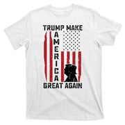 Trump Make America Great Again Distress Flag T-Shirt