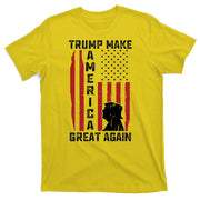 Trump Make America Great Again Distress Flag T-Shirt