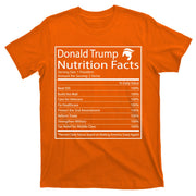 Trump Nutrition Facts Make America Great T-Shirt
