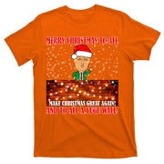 Trump Yuge Merry Chrsitmas To All & Build A Wall T-Shirt