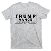 Trump Vance 2024 Make America Great Again Maga Blackout Logo T-Shirt