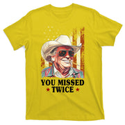 Trump You Missed Twice Western Cowboy T-Shirt