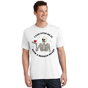Usa Flag Floral Indigo 4th Of July Memorial Day T-Shirt