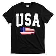 USA Logo Vintage Team Flag America T-Shirt