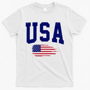 USA Logo Vintage Team Flag America T-Shirt