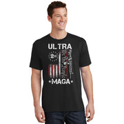 Trump 2024 Ultra MAGA Maga King American Flag 2nd Amendment T-Shirt