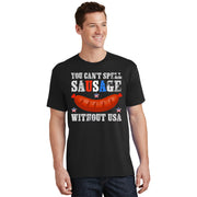 USA Sausage Funny 4th Of July Men Women T-Shirt