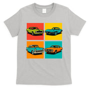 Vintage Classic Muscle Cars Pop Art Design T-Shirt