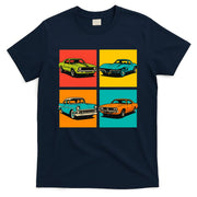 Vintage Classic Muscle Cars Pop Art Design T-Shirt