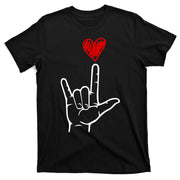 Valentines Day I Love You Hand Sign Asl T-Shirt