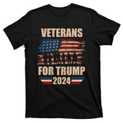 Veterans For Trump 2024 Pro American Troops T-Shirt