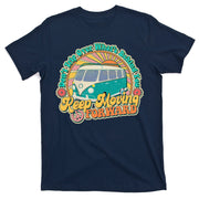Vintage Retro VW Bus Keep Moving Forward Sunshine T-Shirt