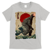Vintage Japanese Monster Great Wave Poster T-Shirt