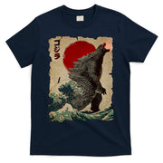 Vintage Japanese Monster Great Wave Poster T-Shirt