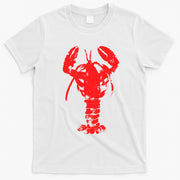 Vintage Lobster Red Imprint T-Shirt