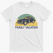 Vintage Retro Family Vacation Old Classic Car T-Shirt
