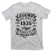 Vintage Scroll Legends Were Born In 1935 Aged Perfectly 90th Birthday T-Shirt