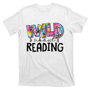 Wild About Reading Teacher Back To School Leopard Tie Dye T-Shirt