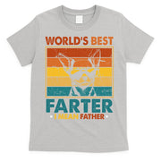 World's Best Farter I Mean Father Fathers Day Funny Dad Dog T-Shirt