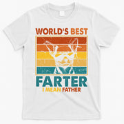 World's Best Farter I Mean Father Fathers Day Funny Dad Dog T-Shirt