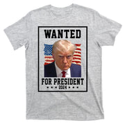 Wanted For President 2024 USA Donald Trump T-Shirt